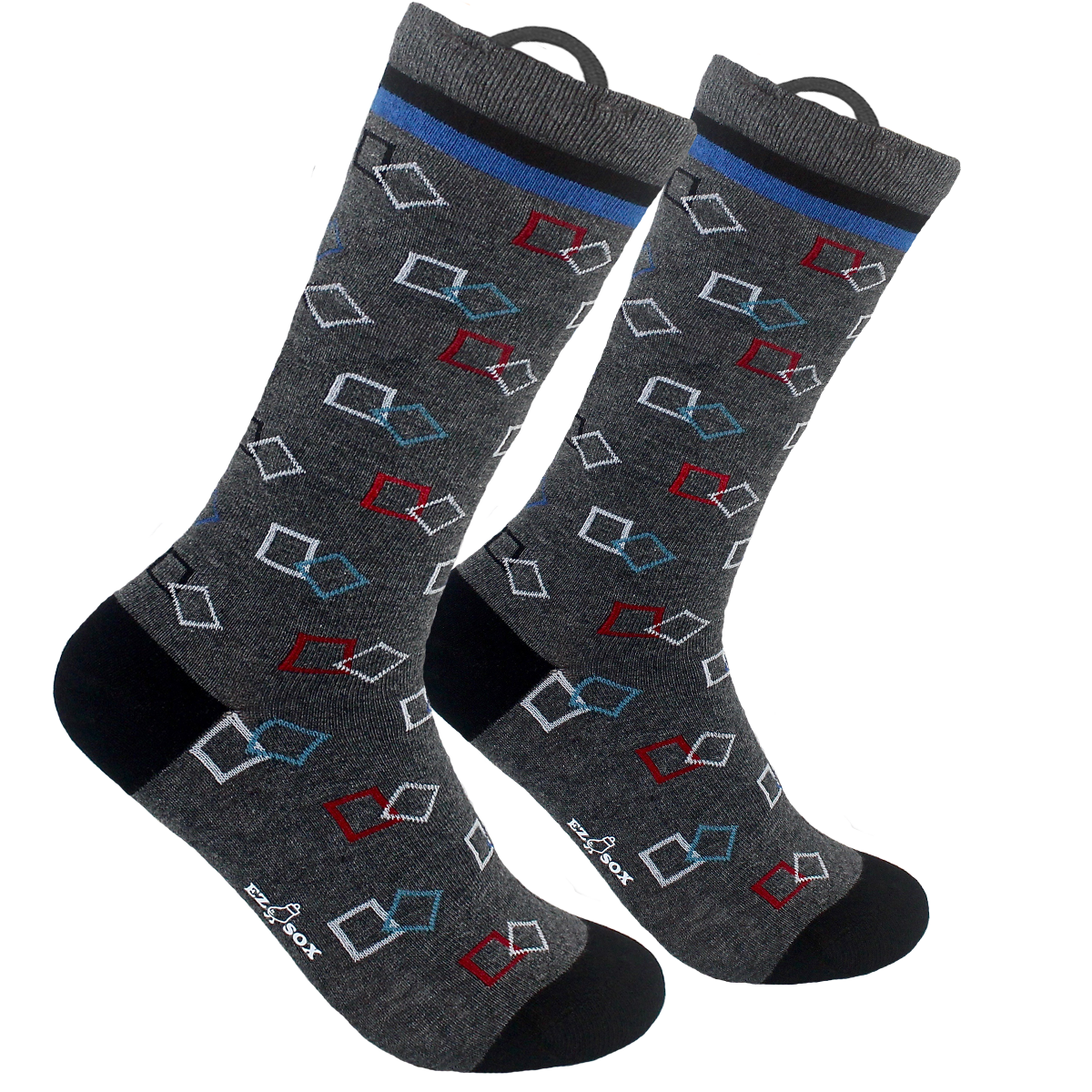 Argyle socks, black socks – Ez Sox