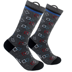 Grey Square Socks (Final Sale)