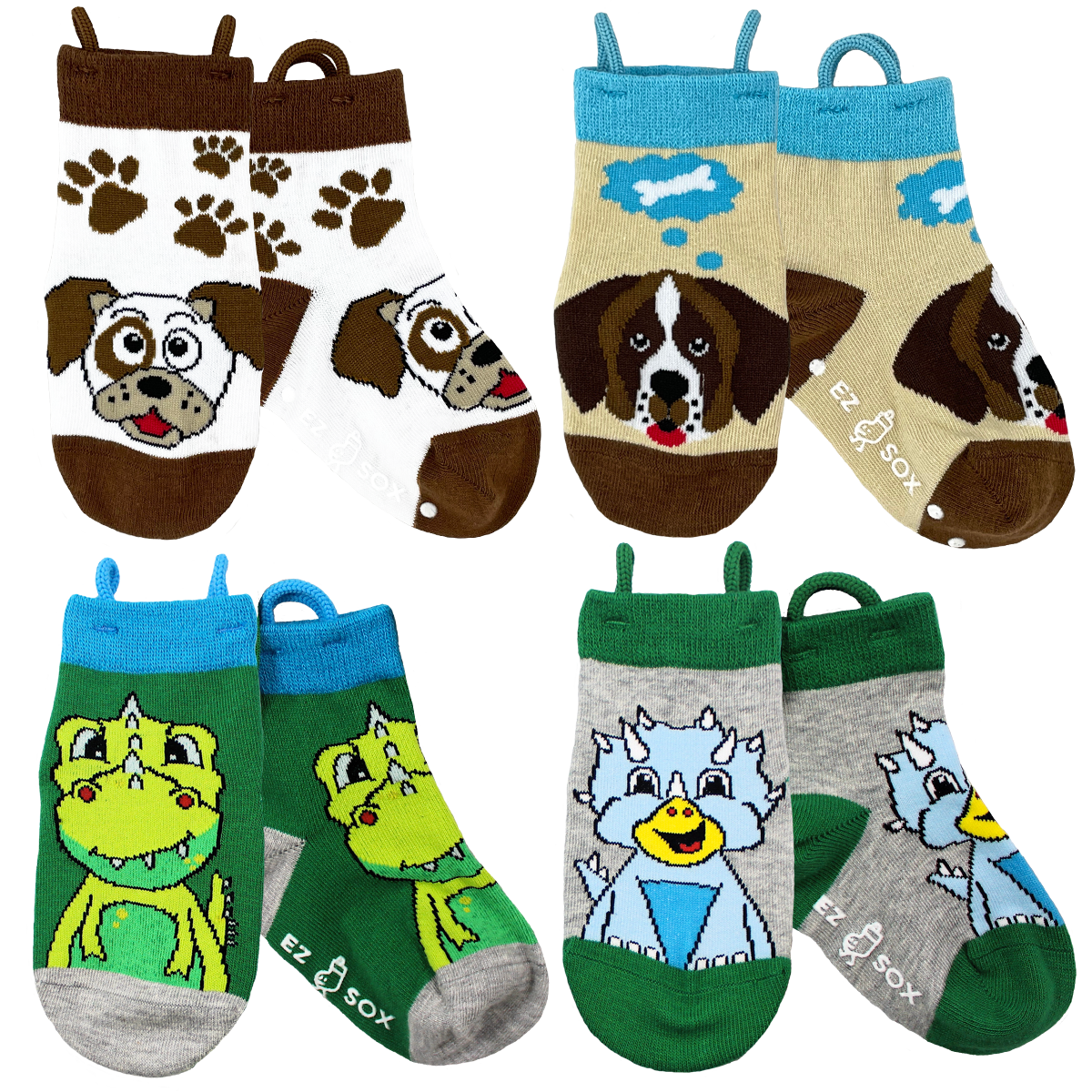 Ruff & Growl Sock Set-4pk